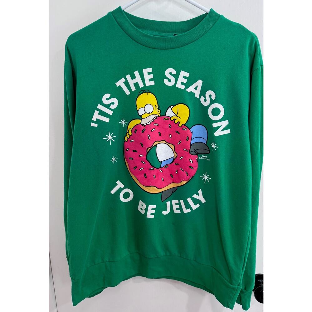 Vintage Simpsons Christmas Sweatshirt, Size M,Retro,90's